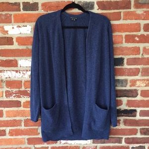 Theory 100% cashmere navy cardigan